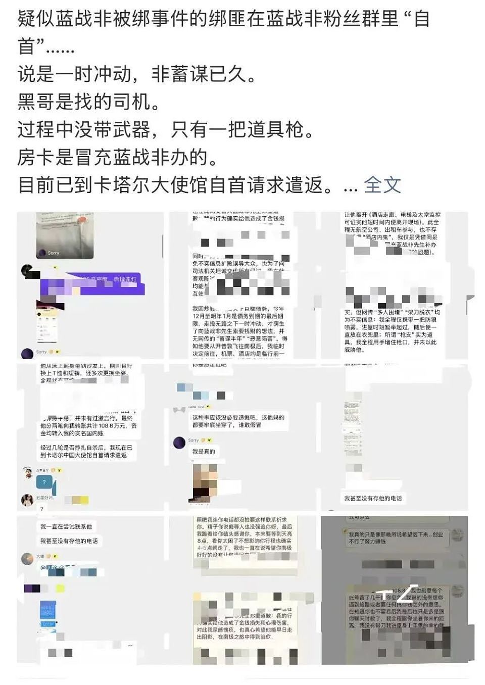 “绑匪”自首大反转,蓝战非事件越闹越大了(组图) - 2