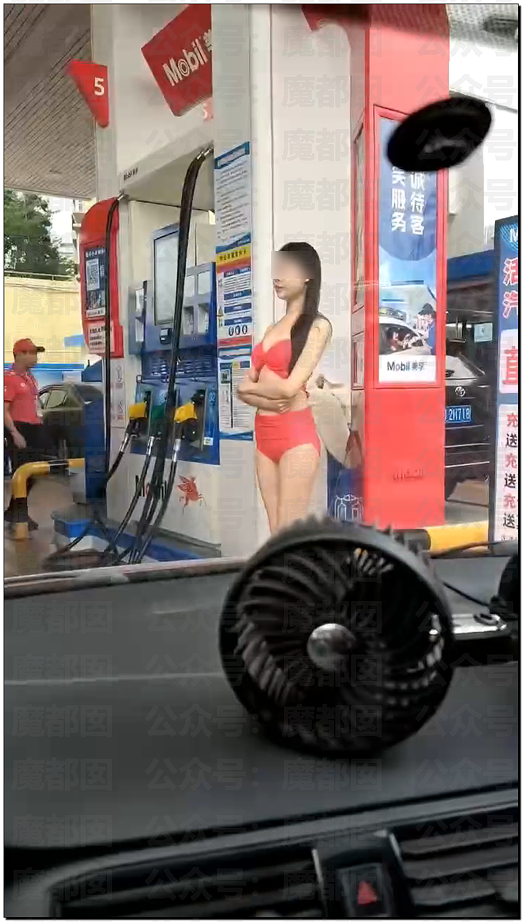 震撼！某加油站聘请靓丽大长腿模特促销引发排队（视频/组图） - 9