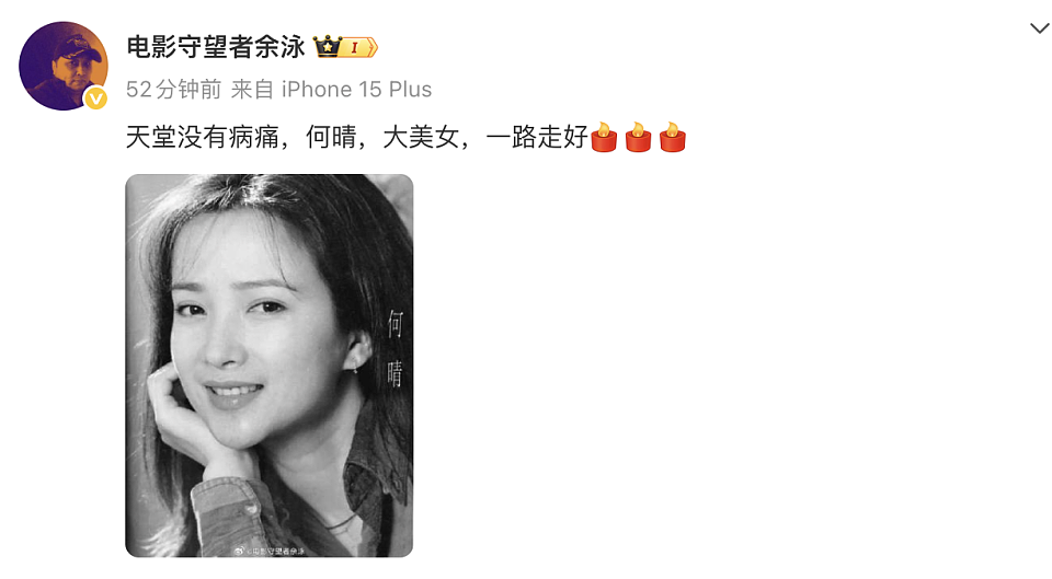 古典第一美人何晴离世，享年61岁，前夫许亚军的态度被吐槽薄情（组图） - 3