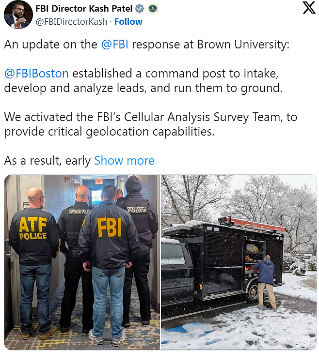 嫌犯落网！布朗大学枪击案24岁嫌犯军方身份引关注，跨州17小时行凶，凌晨酒店被捕（组图） - 12