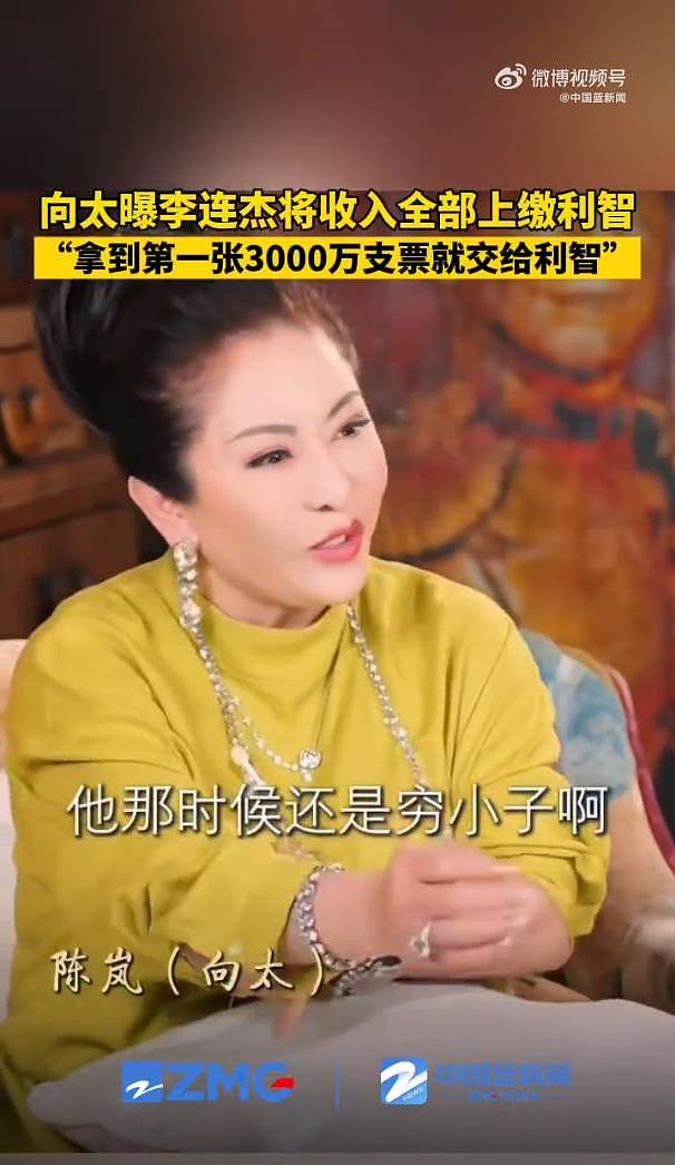 向太曝李连杰将收入全部上缴利智，追求利智的时候他还是穷小子（组图） - 3