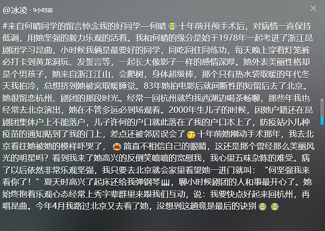 何晴去世后续：同学曝其生前诸多苦恼，儿子出生户口不能上自己家（组图） - 5
