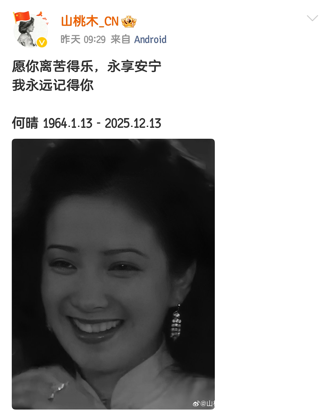 悲痛！著名女演员何晴病逝！生前最大谣言被澄清：未再婚廖京生，一生只结过一次婚（组图） - 13