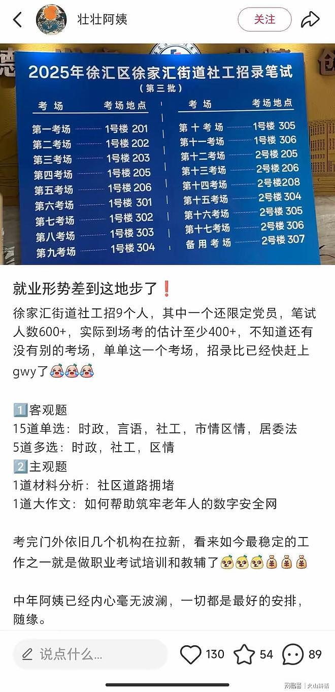 难以置信!上海徐汇区某街道招聘9名社工,报名600多人,堪比考公(组图) - 1