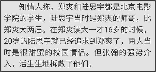 郑爽疑似对初恋陆思宇意难平，制作短剧曝分手原因，精神出轨张翰（组图） - 7