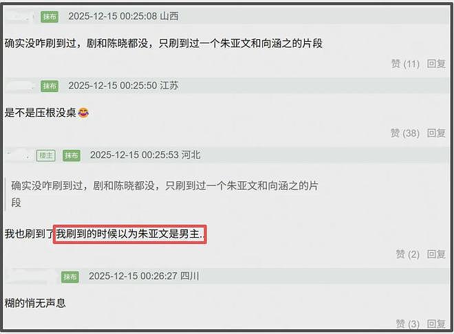陈晓新剧黯然收官！口碑崩塌评论区沦陷，和前妻陈妍希对打输惨了（组图） - 8