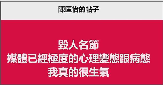 女星陈匡怡怒斥台媒毁人名节,自曝写了遗书,拒绝富商追求遭抹黑(组图) - 10