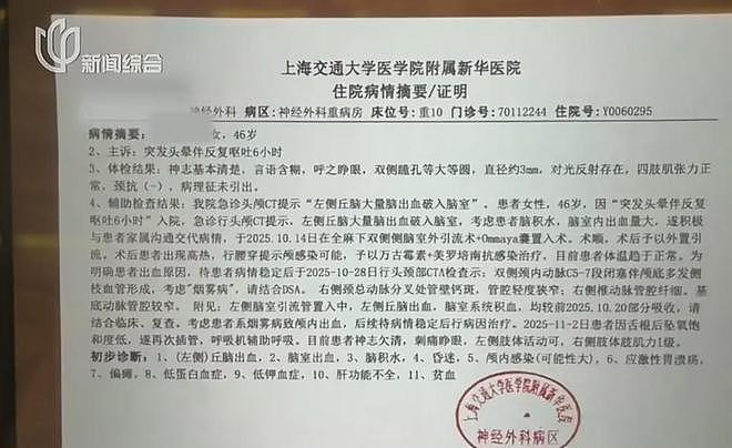 46岁上海女子昏迷两月后离世,未婚无孩身后事不知咋办(组图) - 12
