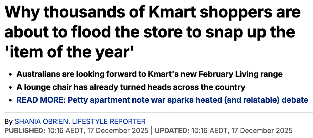上架即秒空?!Kmart “年度单品”将全面引爆澳人家庭(组图) - 1