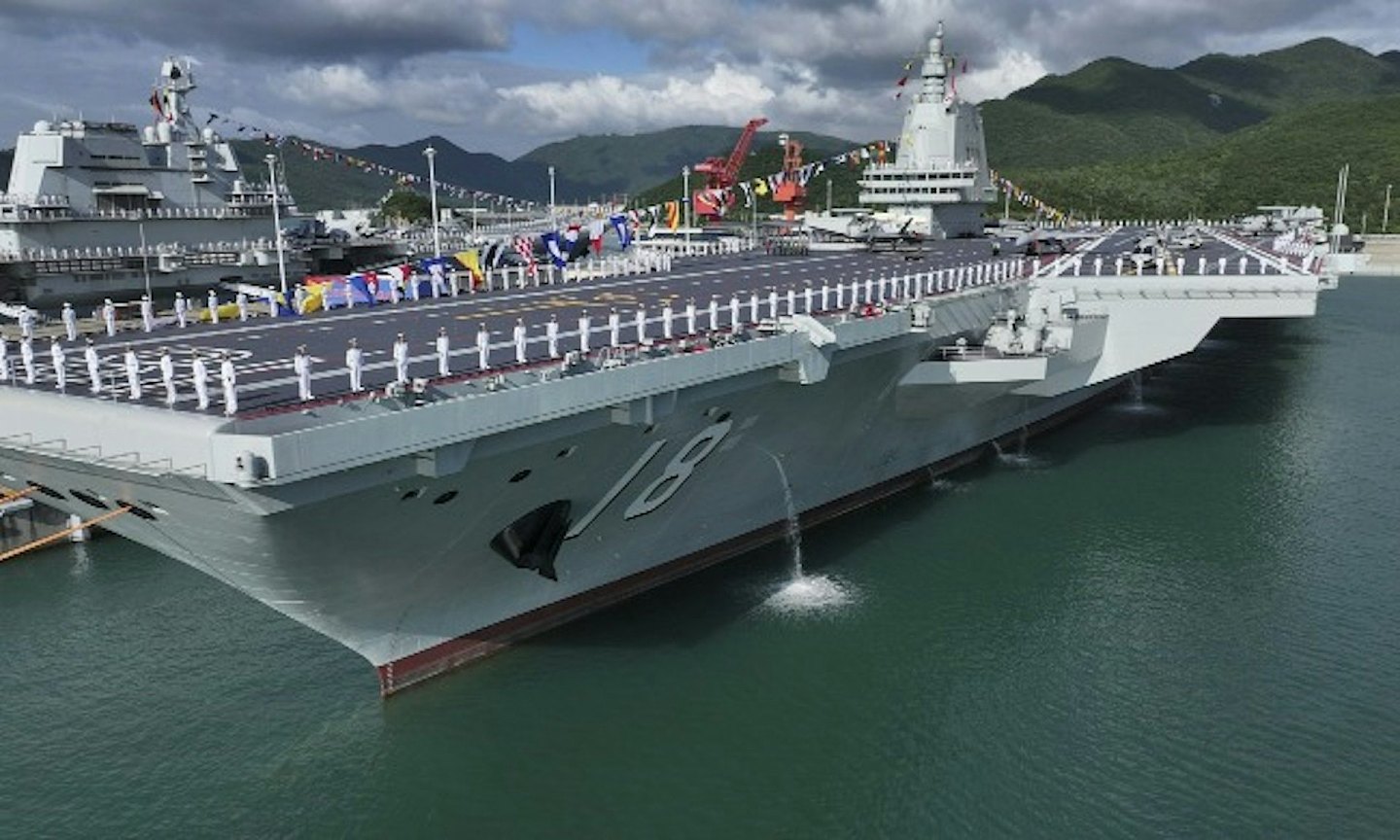 福建舰入列后首次航经台湾海峡,台军曝光监控画面(组图) - 2