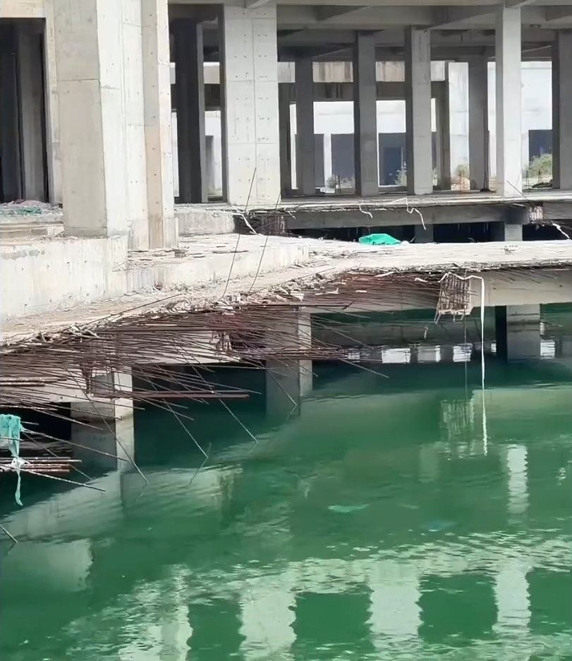 广西烂尾楼积水变网红潜水地！住建局：项目长期停工，有溺水隐患（视频/组图） - 6