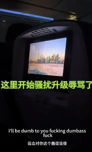 白男脏话辱骂中国女孩，华人女博士怼到他结巴，直接轰下飞机（视频/组图） - 2