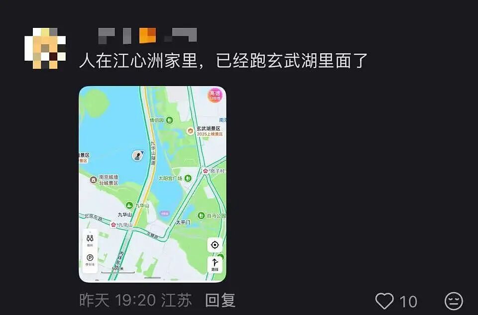 “我现在在玄武湖里……”南京导航集体失灵？外卖小哥、网约车司机都懵了！多方回应（组图） - 2