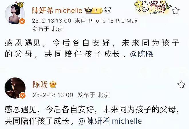 热搜第一!业内曝陈晓陈妍希离婚原因,玩的花,冷暴力,很不简单(组图) - 8
