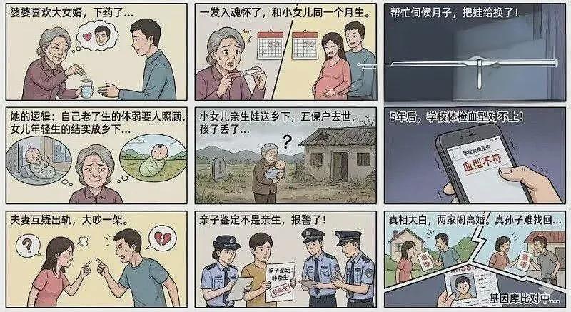 网传广东一丈母娘下药强上大女婿，偷偷生下孩子，竟用亲外孙调包瞒天过（组图） - 3