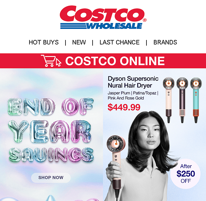 Costco年终特卖！戴森吹风省$250，Kuving冷榨机省$150（组图） - 1