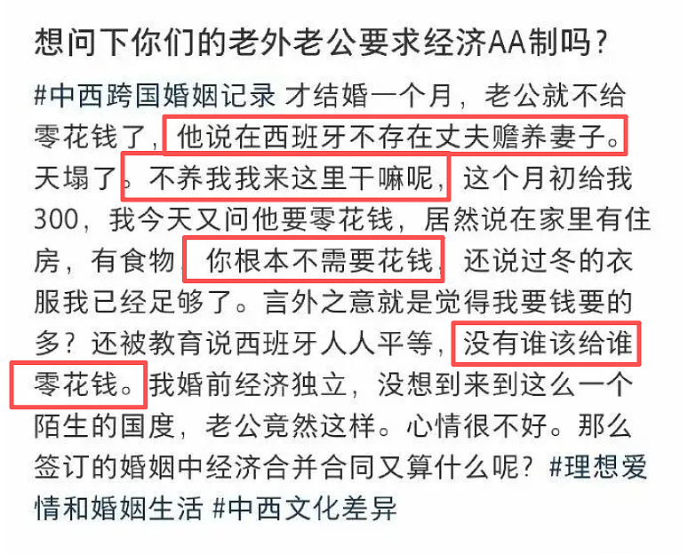 二婚宝妈得瑟旋耀嫁西班牙老公后翻车，个人照片和经历被评论区群嘲（组图） - 10