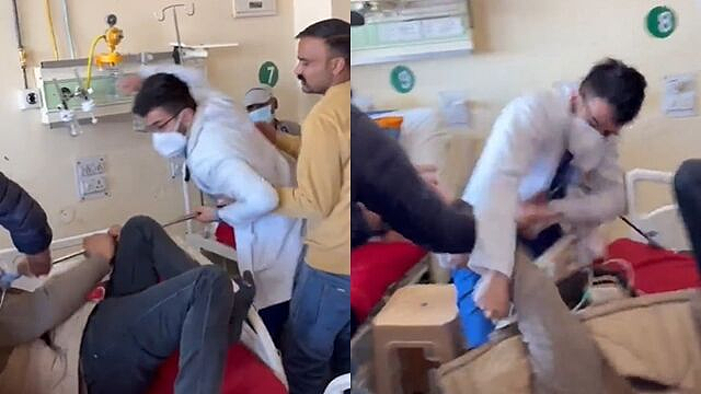 印度一医生殴打男患者，失控画面曝光！被问这句话让他瞬间抓狂（组图） - 2