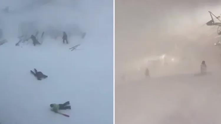 灾难级画面！暴风雪失控“滑雪客被吹翻狂爬”，台网友劝：先别去（视频/组图） - 1