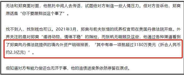 郑爽在美国越混越差!打官司诉讼费都掏不起,前夫张恒比她还沦落(组图) - 7