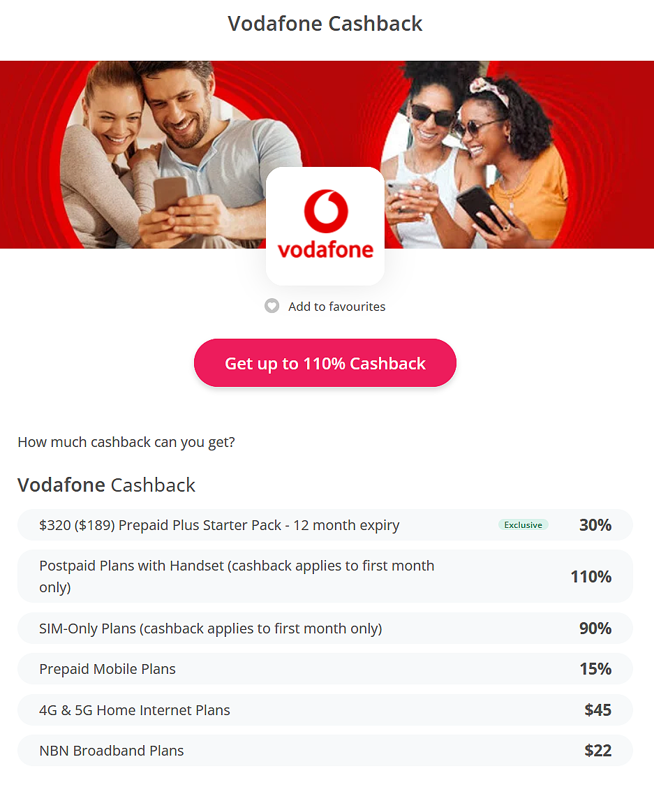 一年不操心！【Vodafone】手机预付卡劲爆价 + 再送20刀（组图） - 2
