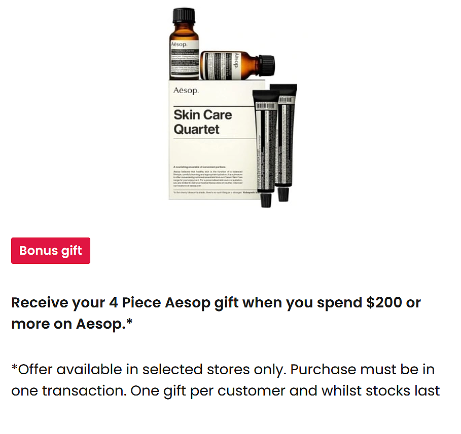 万年不打折！傲娇的“Aesop伊索” Myer专柜送礼了，床品折扣50%（组图） - 1