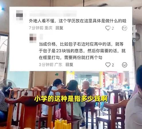 广州一早茶店菜单用“学历代指套餐”引议！网民：歧视低学历？（组图） - 4