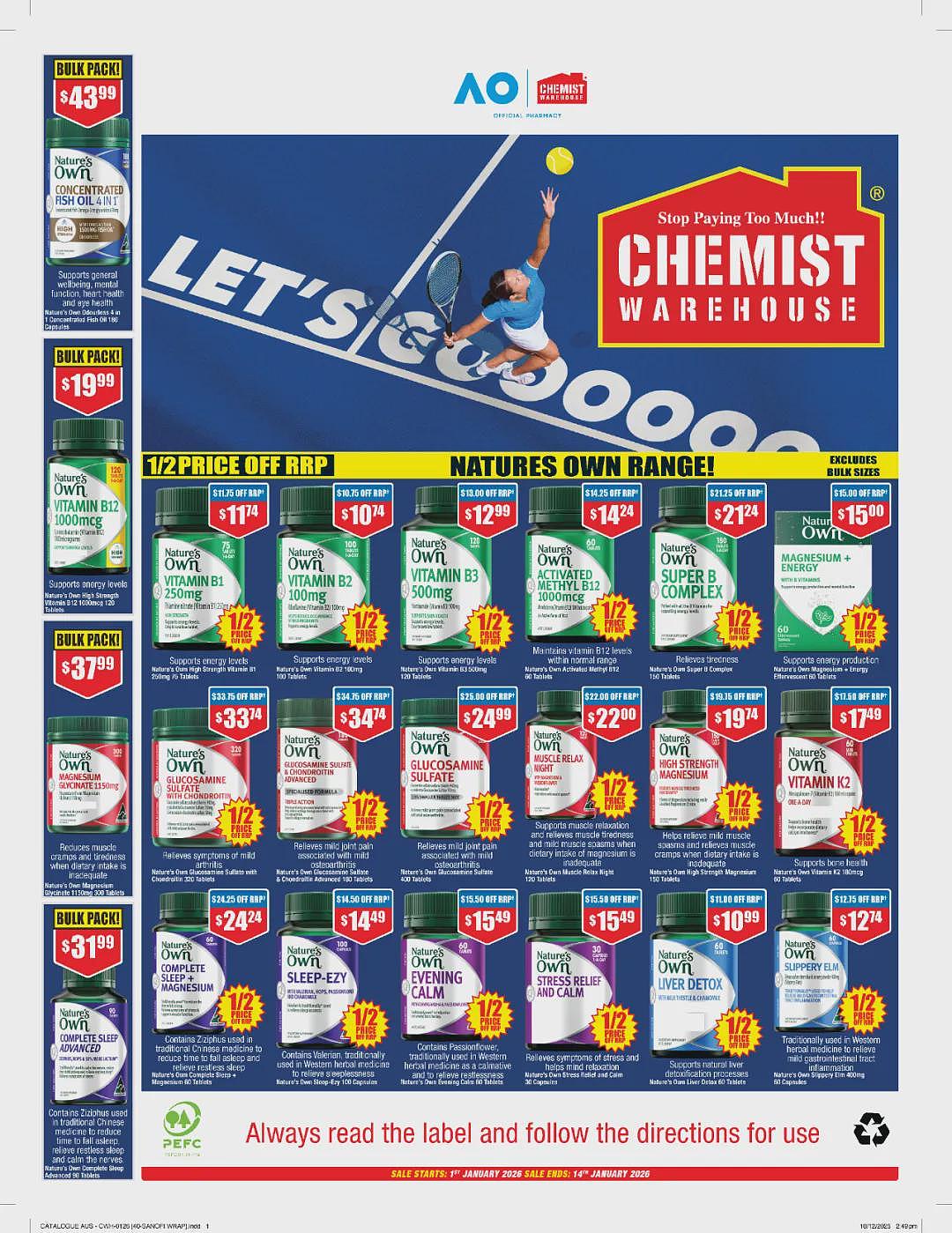 大量半价 + 再送20刀!【Chemist Warehouse】药店新年第一期优惠目录(组图) - 3