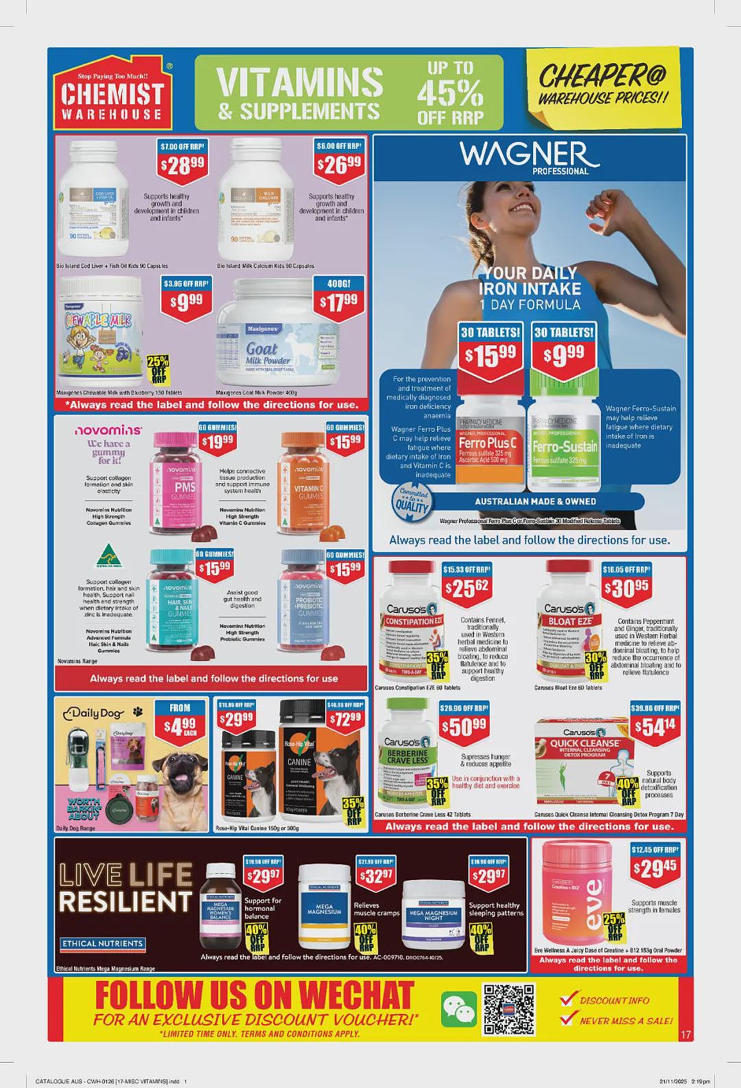 大量半价 + 再送20刀!【Chemist Warehouse】药店新年第一期优惠目录(组图) - 19