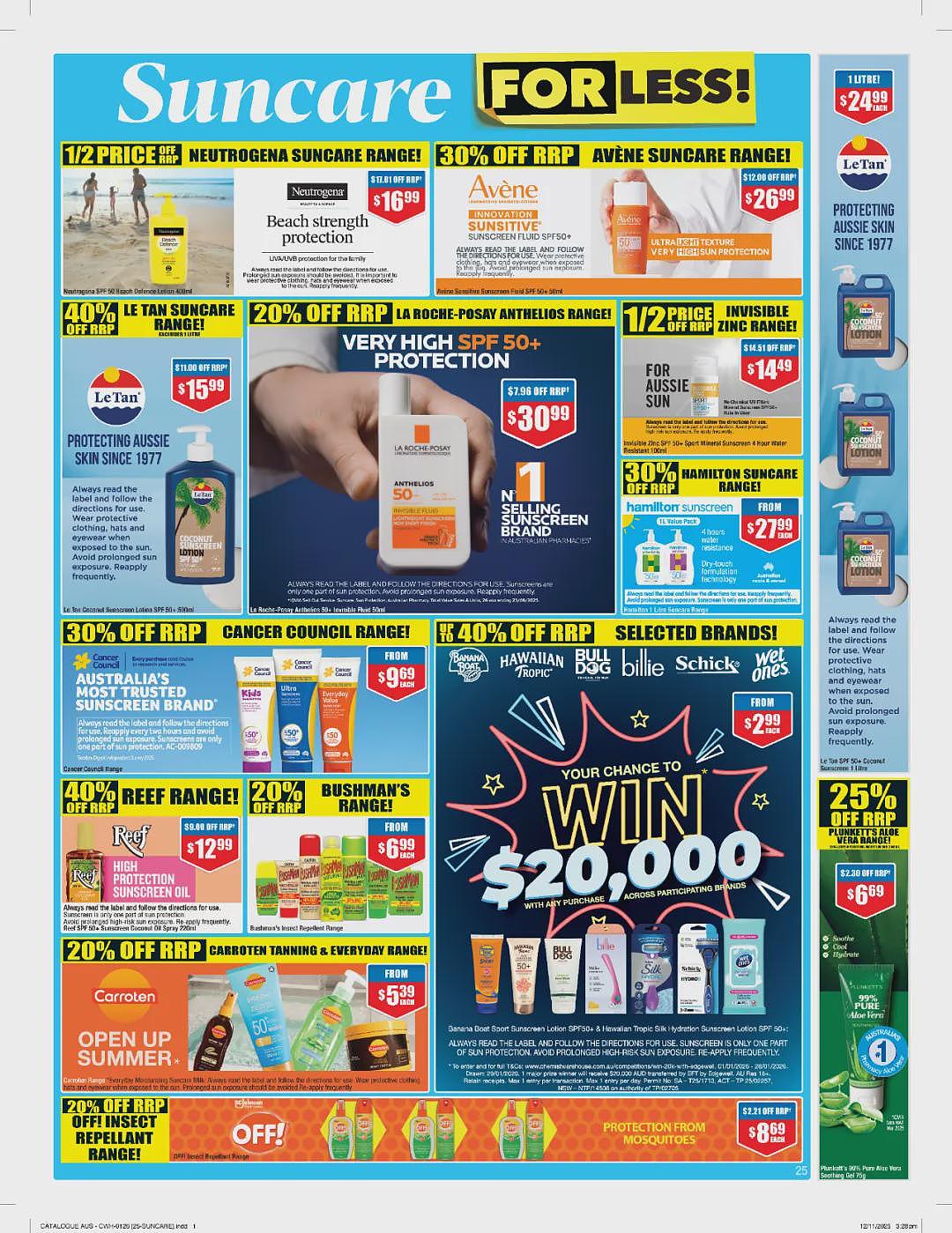 大量半价 + 再送20刀!【Chemist Warehouse】药店新年第一期优惠目录(组图) - 27