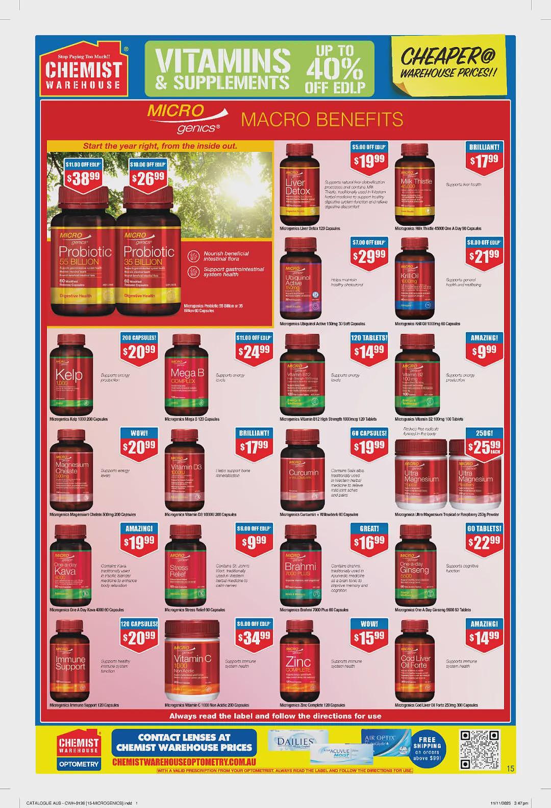 大量半价 + 再送20刀!【Chemist Warehouse】药店新年第一期优惠目录(组图) - 17