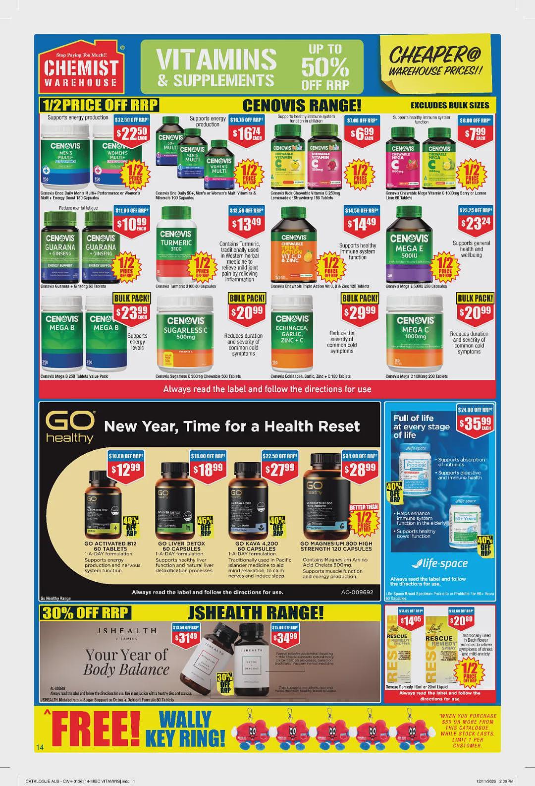 大量半价 + 再送20刀!【Chemist Warehouse】药店新年第一期优惠目录(组图) - 16