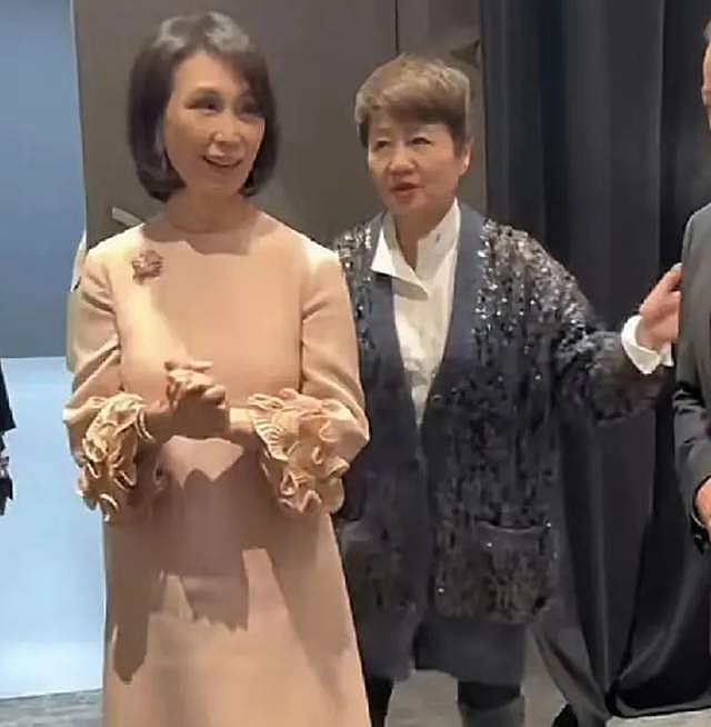 梁安琪何超凤同框差距明显,年龄同样60多岁,前者气血足后者干瘪(组图) - 3