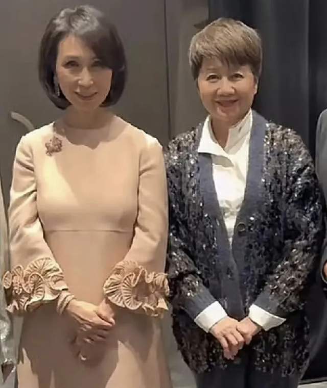 梁安琪何超凤同框差距明显,年龄同样60多岁,前者气血足后者干瘪(组图) - 2