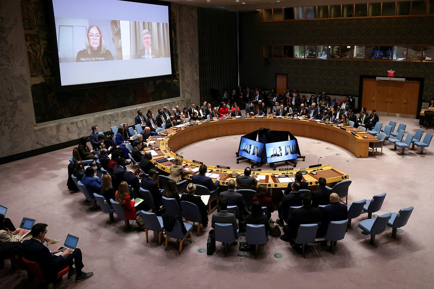 联合国安理会紧急会议，中方谴责美国及促释放马杜罗（组图） - 1