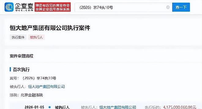 许家印再被执行4700万,被执行总金额超30亿(组图) - 2