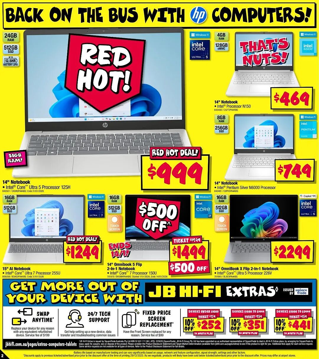 【JB Hi-Fi】1月8日至21日返校季优惠目录(组图) - 2