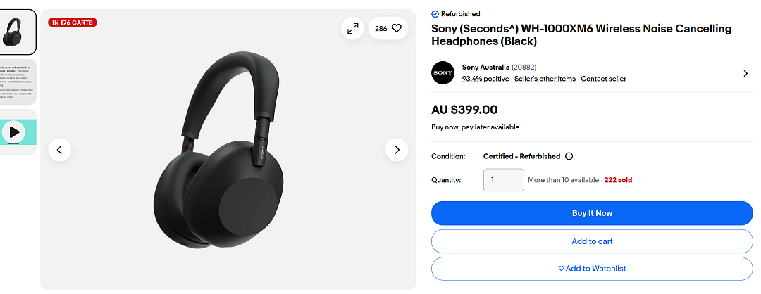 入XM6好机会！【Sony索尼】ebay官方店特卖（组图） - 1