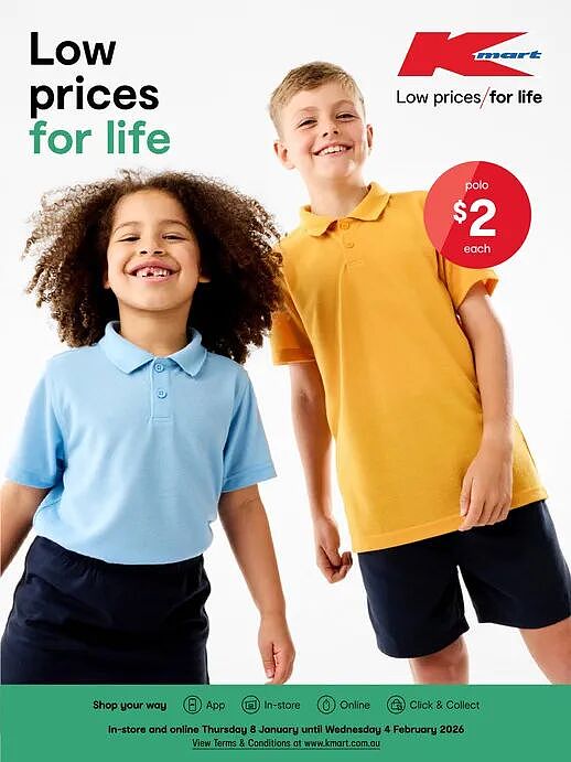 返校季加装备！【Kmart】1月8日至2月4日优惠目录（组图） - 1