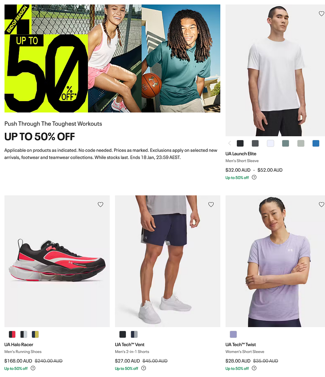 好机会!【Under Armour】安德玛运动服饰最新特卖 + 折上折(组图) - 1