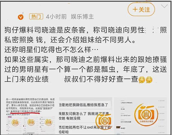 司晓迪隐藏聊天记录牵扯背后产业链!上不了热搜,一深扒就删帖(组图) - 4