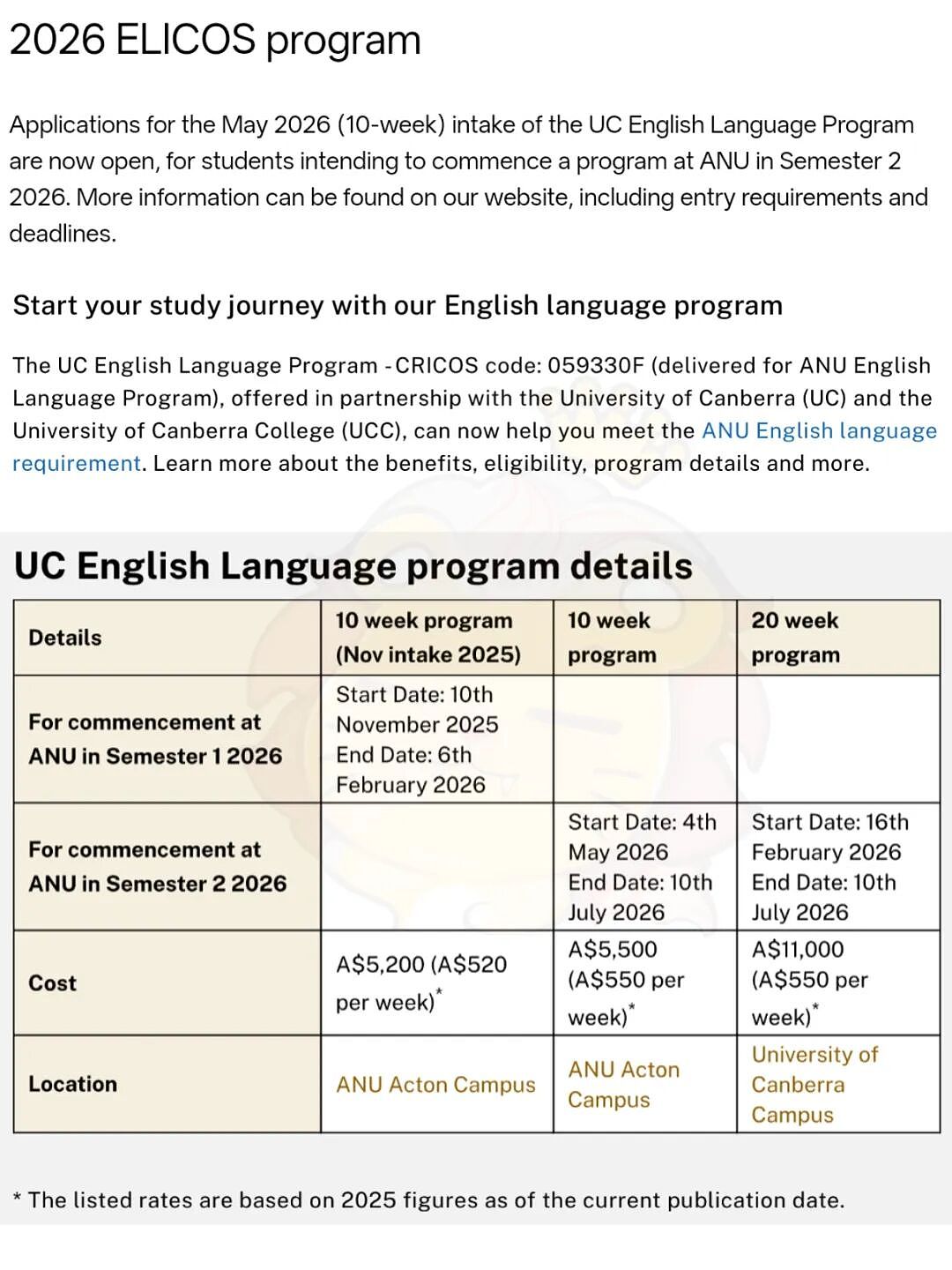 【留学申请】 ANU 2026年第一学期重要通知(组图) - 5
