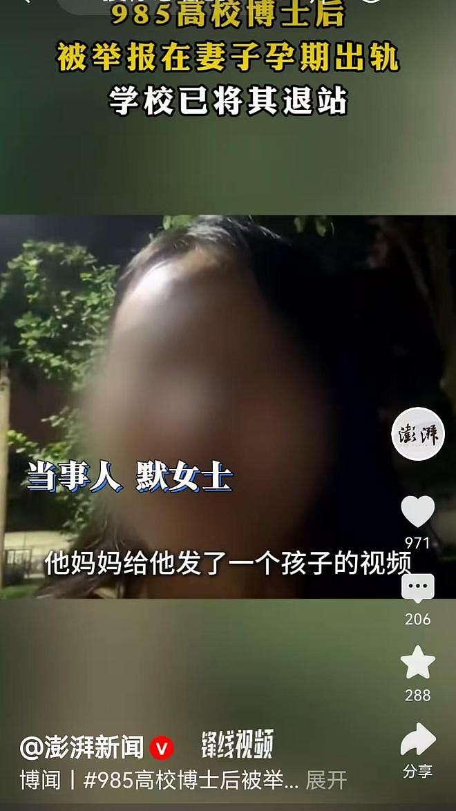 女子举报“985博士后在妻子孕期出轨”：还说他妈支持他找漂亮的（组图） - 6