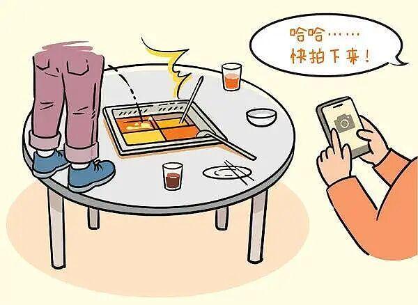 海底捞“尿不湿入锅”事件后，实地探访：涉事门店生意冷清，仅几桌用餐；经理：门店140套餐具全封存和更换（组图） - 3