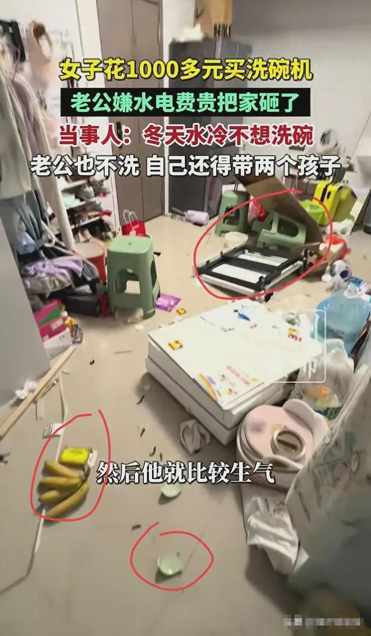 洗碗机大反转!砸家男越看越冤,知情人曝更多,难怪丈夫会崩溃(组图) - 1