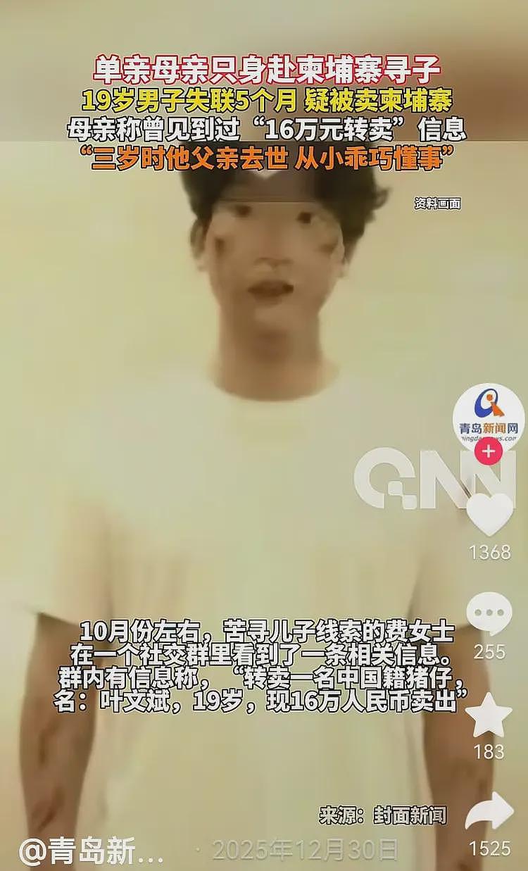 16万转卖“中国猪仔”后续:叶文斌妈妈柬埔寨寻子无果,她回国了(组图) - 4