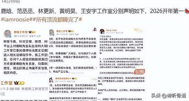 2026刚开始曝3个大瓜!睡遍男星、人体盛宴、厌恶农村人,个个离谱(组图) - 7
