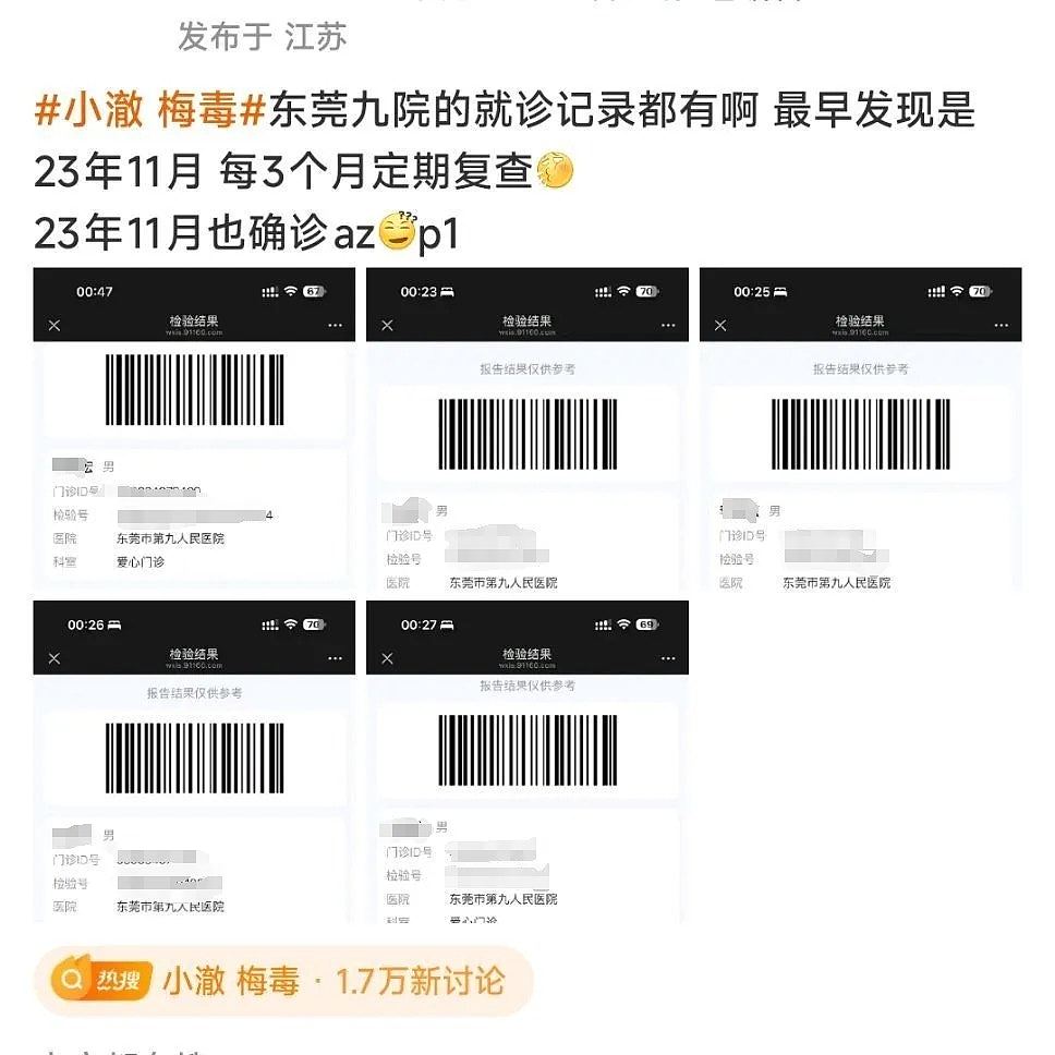 300万粉丝网红直播现HIV药，东莞医院确诊梅毒纪录疯传，官方调查（组图） - 7