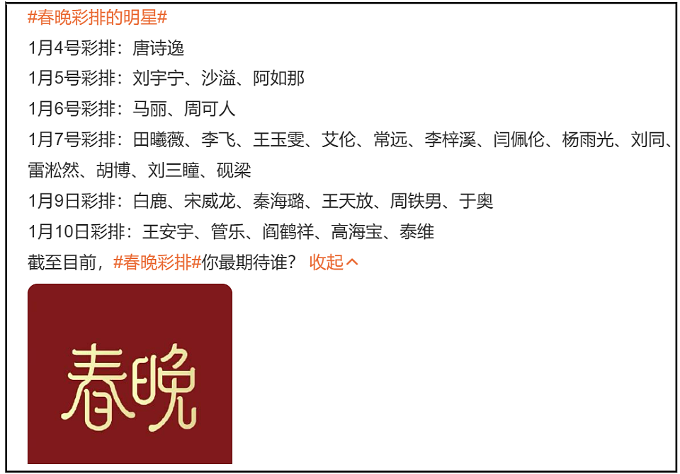 春晚彩排近30位明星亮相，流量艺人和喜剧人成主角，岳云鹏退出引热议（组图） - 3
