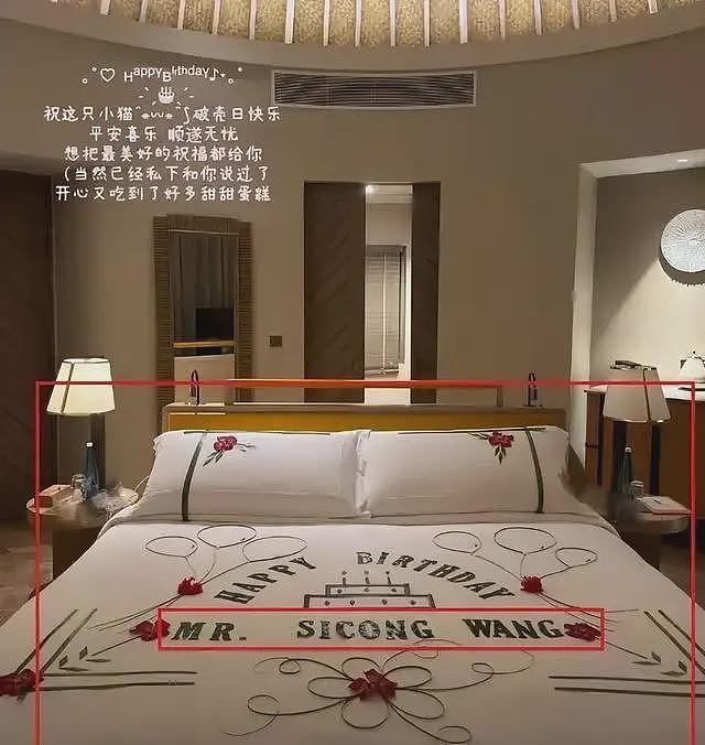王思聪马尔代夫过38岁生日，女友懒懒用树叶鲜花在床上制造浪漫（组图） - 6